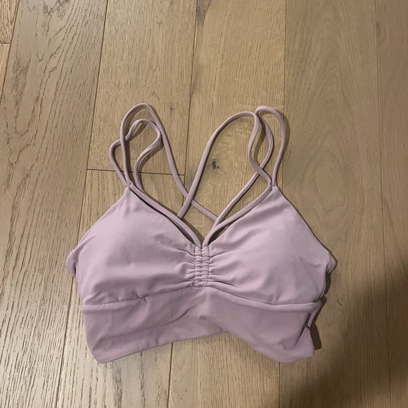 Lululemon Nulu Strappy V Neck Yoga Bra size 6 Rose Blush RSBL - Picture 4 of 5